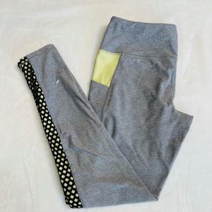 Glyder Gray and Green Breathable Leggings size M